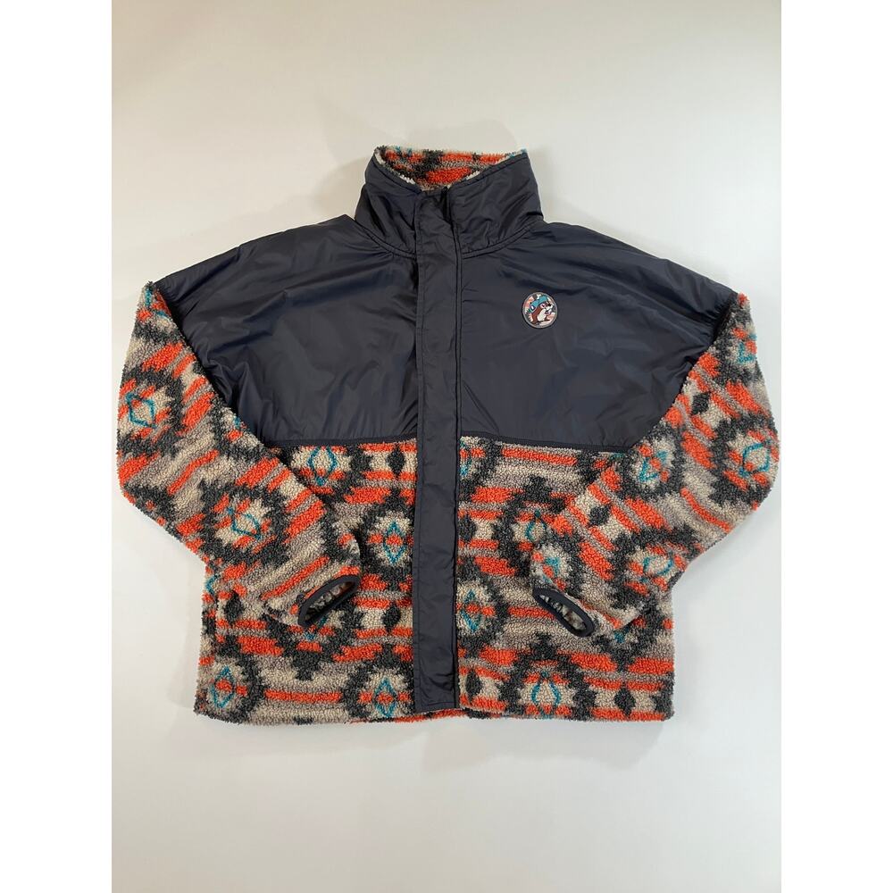 Buc-ee’s Men’s 2XL Sherpa Fleece Jacket Southwestern Aztec Full Zip Outdoor